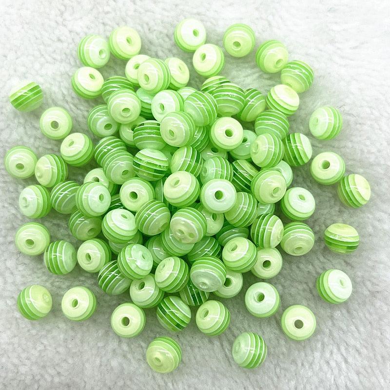 6mm 8mm Round Transparency Resin Beads Spacer Beads for Jewelry Making Children Handcraft Department Accessories Round Bracelet Beads for Crafting Jewelry Making