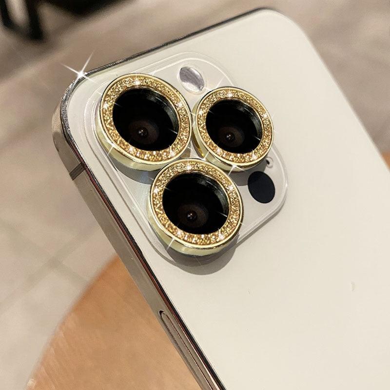 Camera Lense Protection Glass Large Glitter Stone Camera Protector For iPhone 13 Mini 14 Pro Max luxury Glitter Diamand Camera Lens Protectors Camera Metal Ring Glass For iPhone 11 Protective Cap