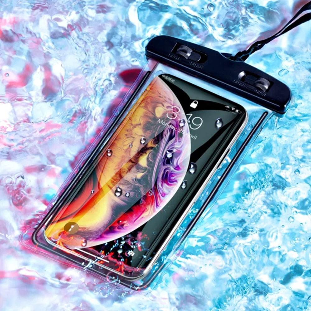 Universal Waterproof Phone Case For iPhone 13 12 11 Pro Max XS Water Proof Phone Bag Cover IP68 Phone Pouch Protector Photos Calls Comfortable Touch Operation Compatible with iPhone