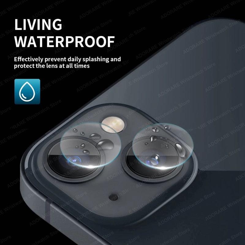 3PCS Lens Protective Glass For iPhone 14 Pro Max 13 12 11 Pro Max Camera Protector for iPhone 13 12 14 Plus 14 pro Lens Glass Premium Tempered Glass Circle Film