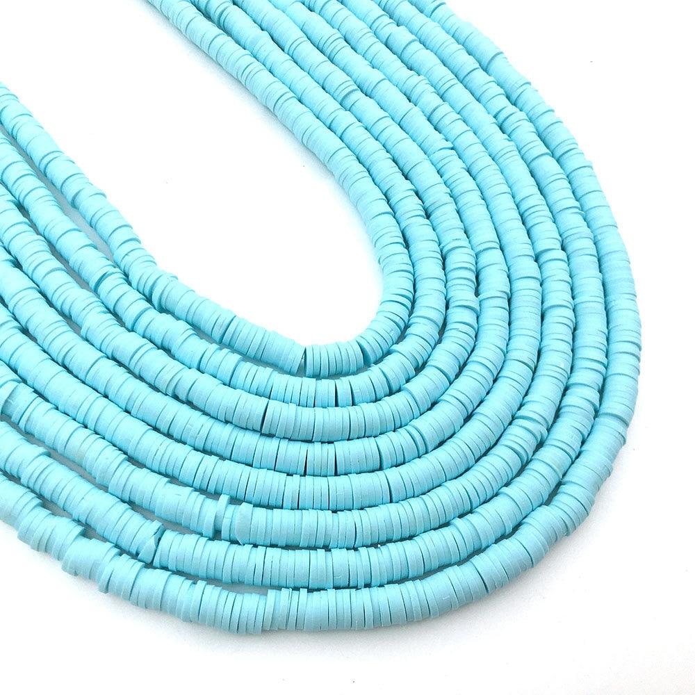 350pcs 6mm Flat Round Beads Loose Spacer Beads for Jewelry Making Women Needlework Bracelet Necklace Earrings Flat Round Loose Handmade Spacer Beads