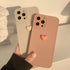 3D Love Heart Phone Case For iPhone 11 12 13 14 Pro Max X XR XS Max 7 8 Plus Soft Silicone Camera Protector Cover Case for Girl Fashion Cute Love-Heart Shape Silicone Case Shockproof Soft Back Cover Protective Case