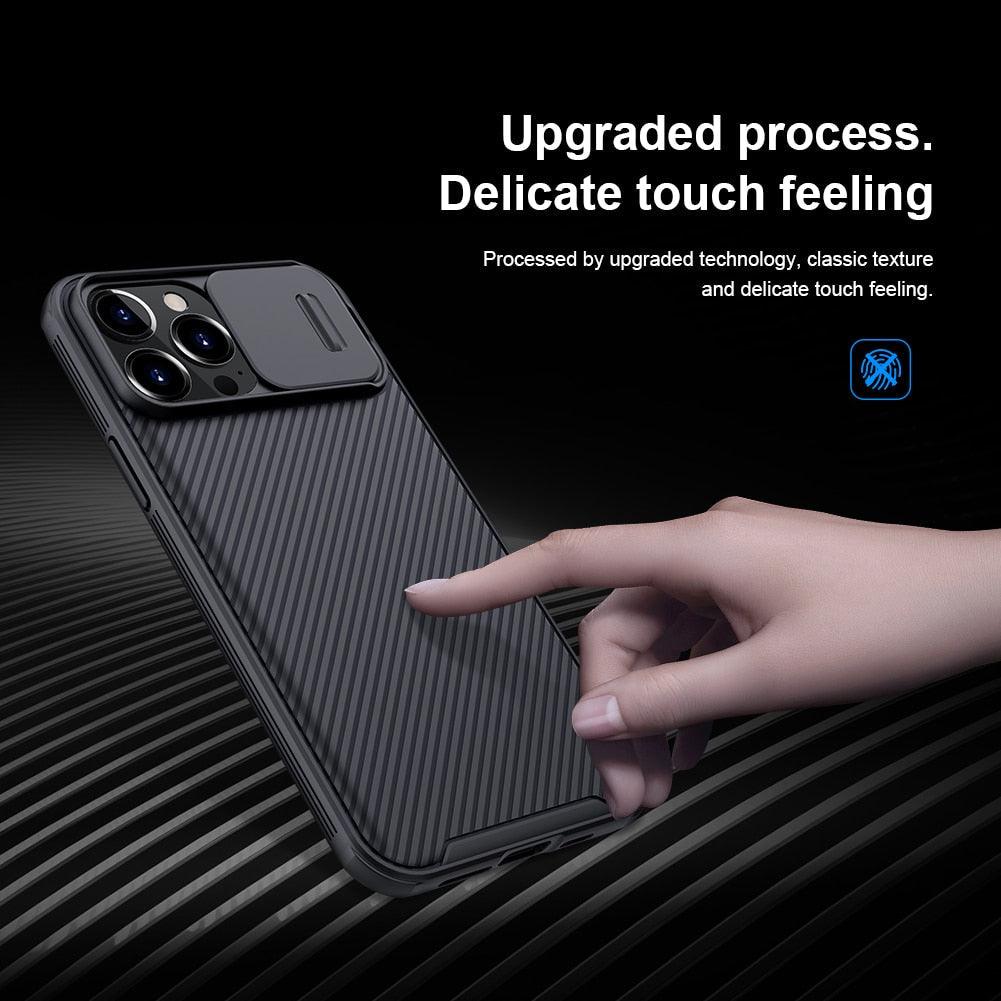 Unique Camera Protection Case for iPhone 14 Pro Max / for iPhone 13 Pro with Slide Camera Cover Protector Hard Cover 12 mini Slim Fit Thin Protective Shockproof Cover with Slide Camera Cover