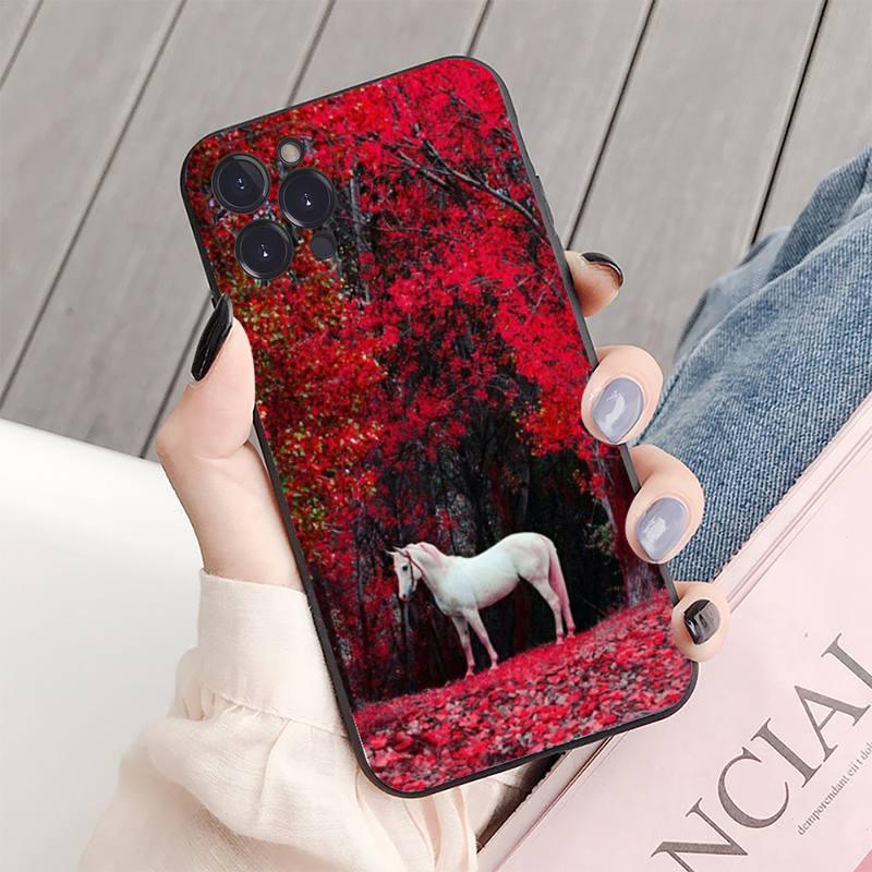 Animal Steed Horse Phone Case For Iphone 14 11 12 13 Mini Pro Xs Max Cover 6 7 8 Plus X Xr Se 2020 Cool Animal Horse Case For Iphone