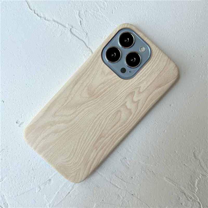 Retro Ultra Thin Wooden Texture Phone Cases For iPhone 14 13 12 11 Pro Max XS MAX XR XS X 7 8 Plus anti-skid Soft Cover Vintage Wooden Unique Classy & Fully Protective Phone Case