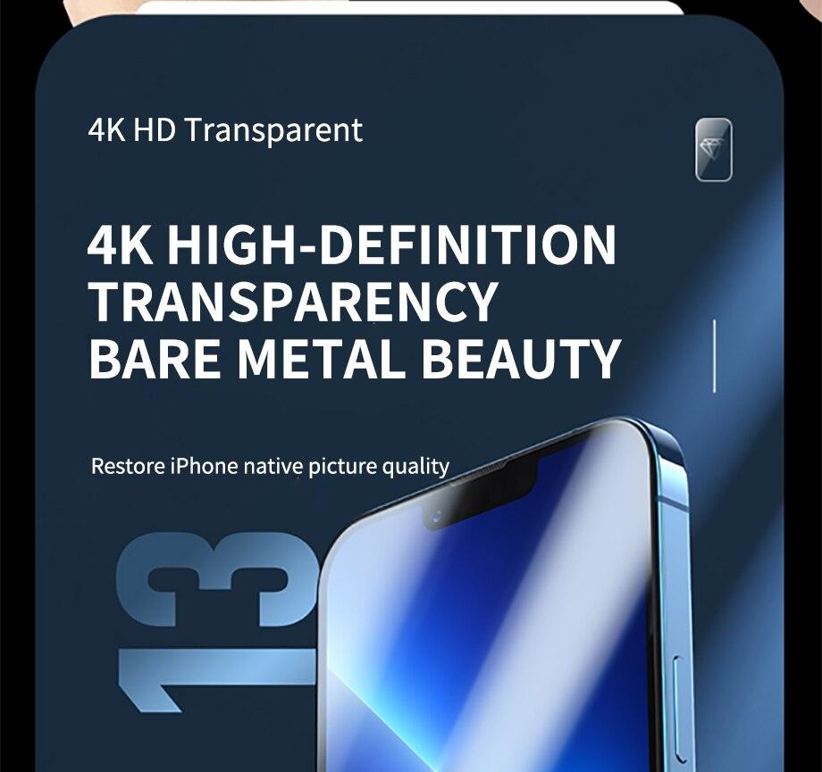 30D Diamond New upgrade Full Cover Screen Glass For iPhone 14 13 12 11 Pro Max Mini XR X XR XS Tempered Glass Screen Protector Dust Proof Tempered Glass Screen Protector for iPhone