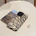 Luxury Zebra Pattern PU Leather Phone Case for iPhone 7 8 Plus X XR XS 11 12 13 14 Pro Max Soft Silicon Cover Girl Black White Zebra Print Phone Cover Black Soft Leather Black White Case For iPhone