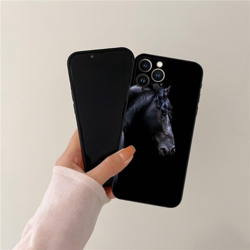 Cool Horse Animal Cover For Girls Boys Women Men, Unique Trendy Bumper Cover Case Phone Case For Iphone 13promax 11 14 12 Pro Max Mini Xr X Xs 7 8 6 6s Plus Cover