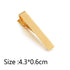 Simple Tie Clip Men Metal Copper Necktie Bar Clip Gold Silver Black 3 Bright Colors Best Gifts For Your Father Lover And Friends  Simple Classic Bar Clasp Practical Necktie Accessories Fashion Men Tie Clips Luxury Clothing Jewelry