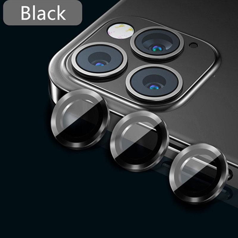 HD Camera Lens Protector 9H Hardness Anti-Scratch Camera Protector For iPhone 13 14 12 Pro Max Titanium Alloy Camera Protector for iPhone 12 13 Mini Camera Protector Lens Protection Glass Suit