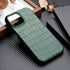 Unique Leather Case For iPhone 13 14 11 12 Pro Max XR X XS Strong Hard Shockproof Cover Green Leather Cover Classic Fashion Case for iPhone Protective Case