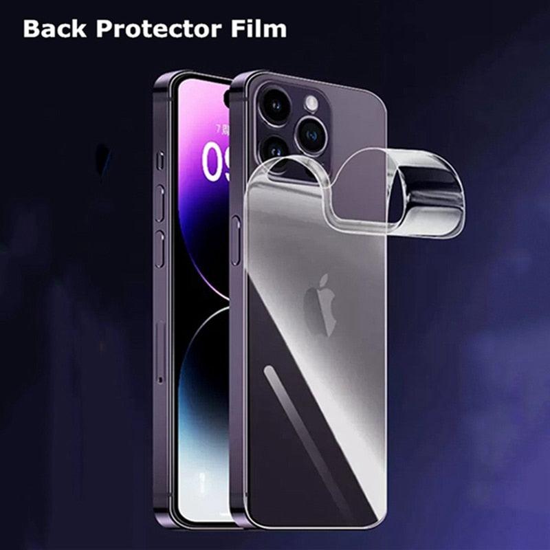 Film For iPhone 14 Pro Max Back Side Screen Protector Film for iPhone 13 Mini 12 13 Pro Max 14 Pro 14Pro Max Not Glass Temper Film Premium HD Clarity Anti-Fingerprint/Scratch Compatible with iPhone