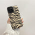 Luxury Zebra Pattern PU Leather Phone Case for iPhone 7 8 Plus X XR XS 11 12 13 14 Pro Max Soft Silicon Cover Girl Black White Zebra Print Phone Cover Black Soft Leather Black White Case For iPhone