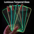 Full Cover Luminous Screen Protectors for IPhone 11 12 13 Pro Max Mini Glowing Tempered Glass for IPhone Xs MAX X XR SE Glass Luminous Screen Protectors Tempered-Glass Screen Protector Compatible with iPhone