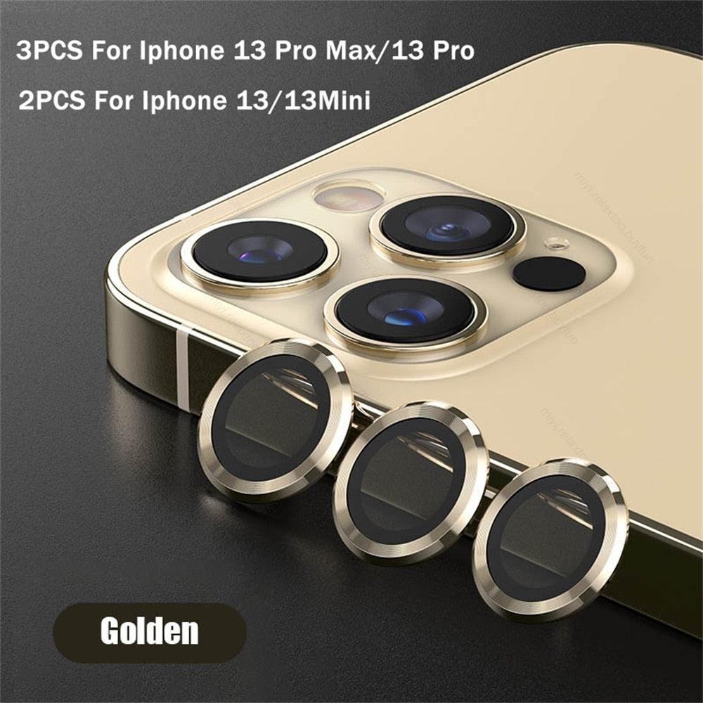 3D  Tempered Glass Metal Ring Camera Protector Cover For iphone 14 Iphone14 Pro Max 2022 Rear Lens Film Protect Cap Tempered Glass Camera Protector for iPhone