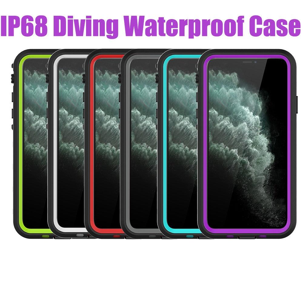 Waterproof Case For iPhone 14 13 12 11 Pro Max 14Plus 12Pro Durable Water Proof Cover Sport 360 Protect iPhone12 Mini  Waterproof Case for iPhone Drop Resistant Iphone Clear Back