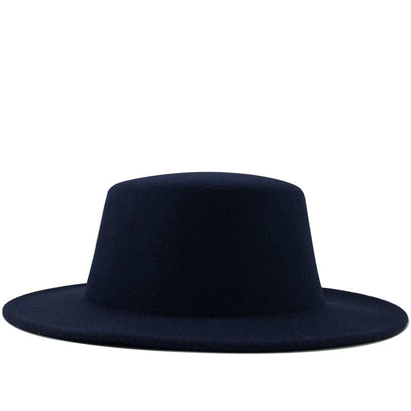 Winter Autumn Woolen Women Men Fedora Hats Fashionable Women Classic Wide Brim Fedora Hat Adjustable Big Fedoras Hat Luxury Brim Fedora Hat Summer Men Classic Hat