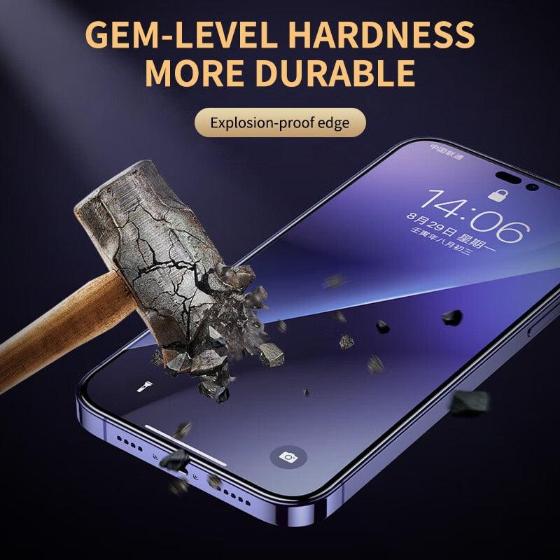 9D Tempered Glass for iPhone 11 12 13 14 Pro XR X XS Max Screen Protector on for iPhone 12 Pro Max Mini 7 8 6 6S Plus SE Glass Tempered Glass Screen Protector Compatible for iPhone