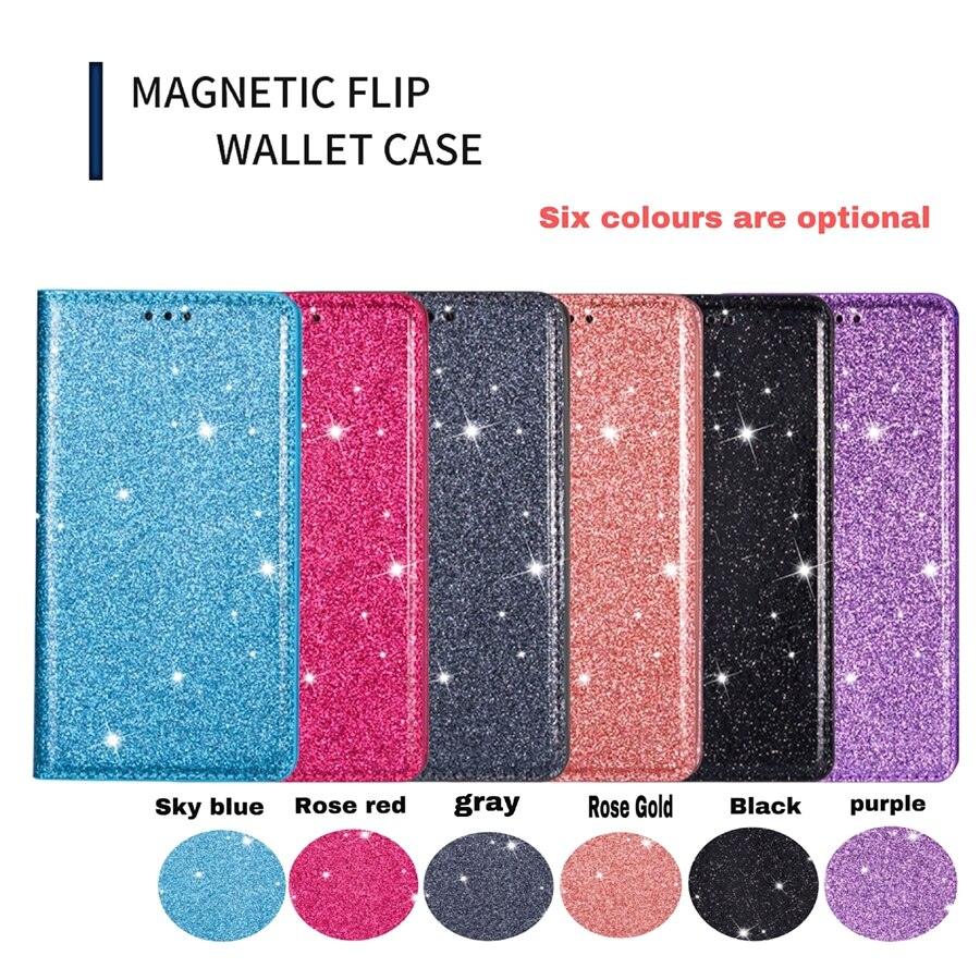 Wallet Glitter Leather Case For Xiaomi Redmi Note 11 Pro 11S 11E 10 Pro 9 Pro 8 Pro 10C 10 + 9A 9C 9T Poco X3 X4 M4 Pro 11T Glitter Bling Diamond PU Leather Wallet Phone Case with String Flip Cover for Xiaomi