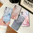 Luxury Marble Texture Phone Case For iPhone X XR XS 7 8 6S 6 5 Plus Silicone Anti Fall Back Cover Ultra Thin Soft Silicone Protective Shockproof and Scratch Resistant with Cute Design Pattern Case