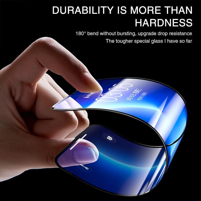 120D New upgrade Tempered Glass For iPhone 14 13 12 7 8 Plus Mini XR X XS Screen Protector For Iphone 14 13 12 11 Pro Max Glass  Anti-Scratch HD Tempered Glass Screen Protector