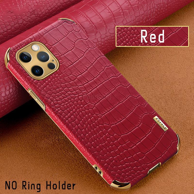 Crocodile Leather Case For iPhone 13 12 Mini Shockproof Magnetic Ring Holder Phone Cover Ultra-thin Soft Crocodile Leather Shockproof Bumper With Ring Bracket Protective Cover for iPhone