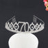 Ladies Alloy Rhinestone Crown 18 21 30 40 50 60 80 Years Digital Crown Birthday Headband Hairband Fashion Hair Accessories Gift Hair Comb Birthday Number Women Rhinestone Crowns Rhinestones Birthday Party