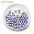 10Pcs/Lot 11mm Flower Patterns Round Ceramic Porcelain Spacer Loose Beads for Bracelet Earrings Jewelry Making Accessories Big Large Hole Ceramic Beads Flower Blue and White Porcelain Beads Jewelry Making