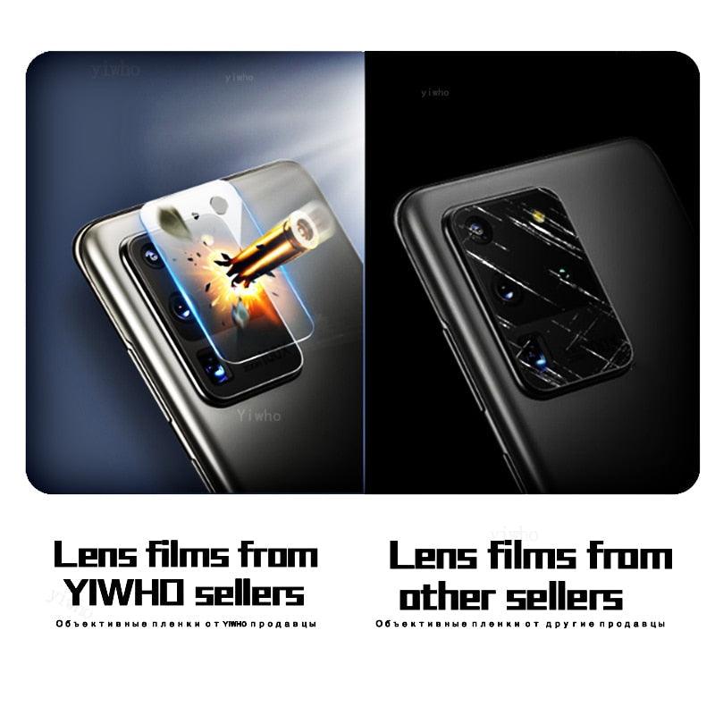 2pcs Tempered Glass for IPhone 14 Pro Max Plus Screen Protectors for IPhone14 13 Pro 13 Mini X XR Xs Max Se 2022  Camera Lens Lens Protectors Luminous Ring Glass for iPhone