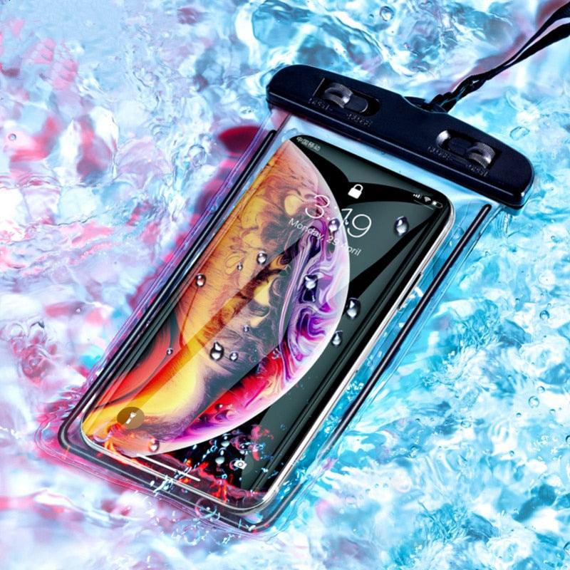 Universal Waterproof Phone Case Water Proof Bag Mobile Cover For iPhone 13 12 11 Pro Max X Xs 8 Waterproof Pouch Phone Black Underwater Case