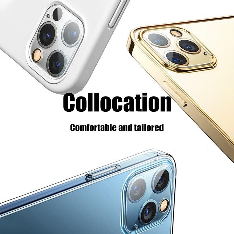 4Pcs Full Cover Protective Glass for Iphone 11 12 13 Pro XS Max Camera Protector for Iphone X 11pro Max 12 13 Mini 14 Pro Max Camera Lens Protector for iPhone