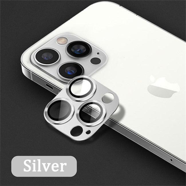 Camera Lens Metal Protector Glass For iPhone 14 13 Pro Max 13 Mini Back Lens Cap On iPhone 14 Plus Full Cover Protective Cases Metal Camera Cover with Tempered Glass Screen Protector