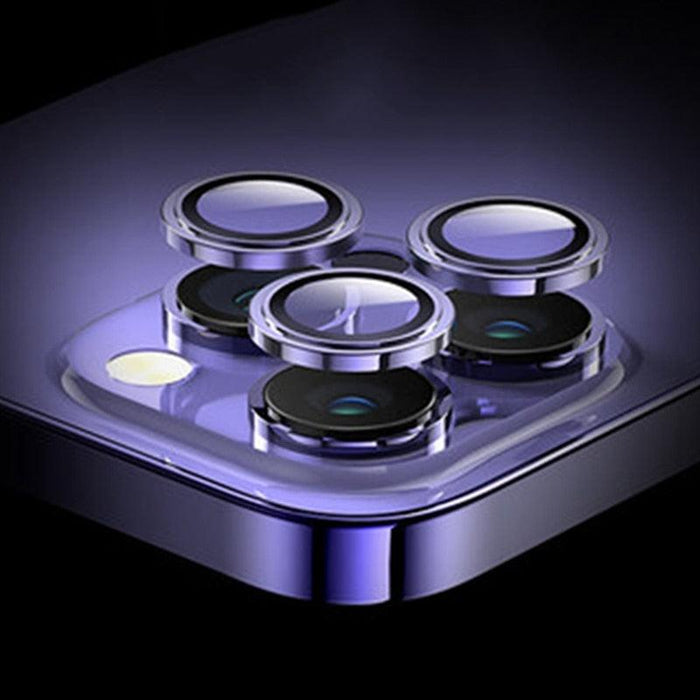 9H Tempered Glass Camera Cover Screen Protector Metal Ring Decoration Accessories For iPhone 14 13 Pro Max Metal Camera Lens Ring Glass Camera Lens Protectors for iPhone 14 13mini 13pro 14plus 14pro Camera Film