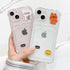 Transparent Cute Heart Pattern Phone Cases For iPhone 13 14 Pro Max Simple Luxurious Love Gradient Silicon Wallet Cover Card Holder Shockproof Bumper Protective Cover