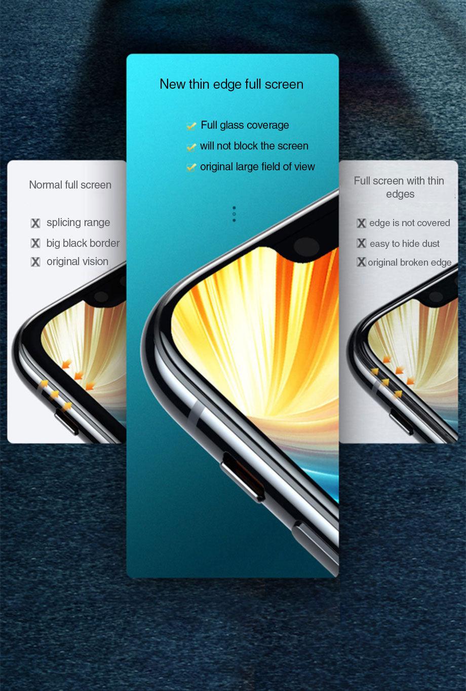 9D Full Cover Protective Glass For iphone 12 X XS XR 6 6S 7 8 Plus Tempered Film Iphone 14 11 13 Pro Max Screen Protector Glass Shatterproof Protection Easy Install Bubble Free Crystal Clear Protective Film