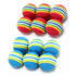 10pcs Cat Toy Balls Interactive for Indoor Cat Red Rainbow Soft Foam Puppies Toy Balls Activity Chase Quiet Play Sponge Ball  Toy Balls for Dog Puppies Kittens