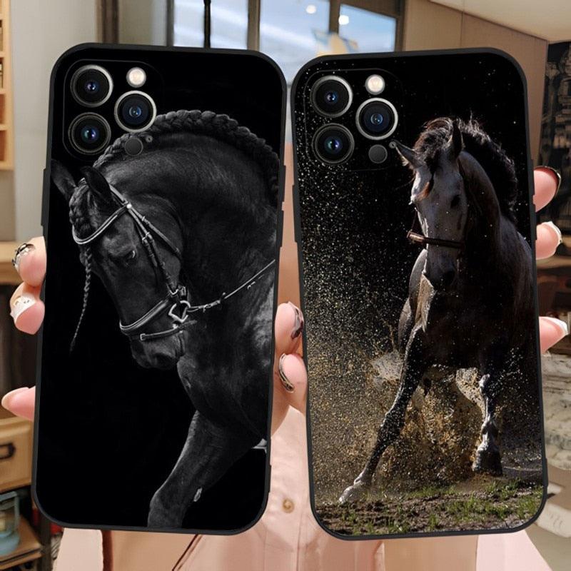 Cool Horse Animal Cover For Girls Boys Women Men, Unique Trendy Bumper Cover Case Phone Case For Iphone 13promax 11 14 12 Pro Max Mini Xr X Xs 7 8 6 6s Plus Cover