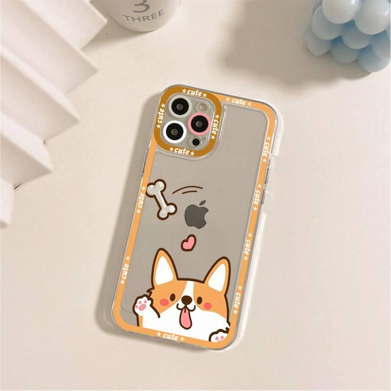 Cute Puppy Phone Case For Iphone 11 12 13 Mini Pro Max 14 Pro Max Case Shell Butt Squishy Fidget Toys Phone Case For Iphone