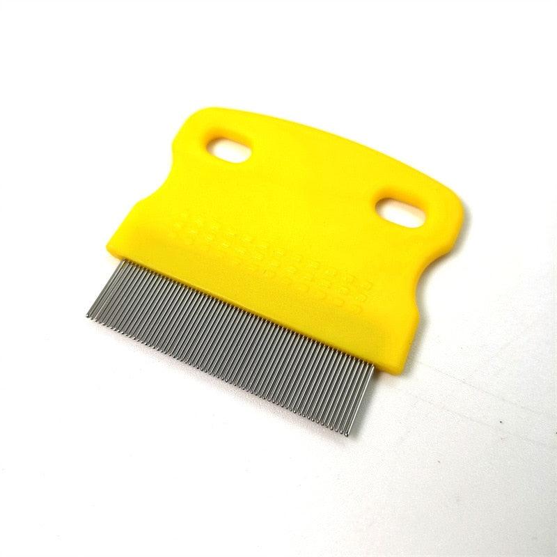 Dog Comb Remove Flea Hair Brush Hair Comb Puppy Cat Comb Dog Brush Multifunction Pet Grooming Dog Brush  Comb Pet Cat Puppy Dog Lice Comb Remover Stainless Steel Fine Teeth Pet Lice Flea Comb