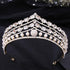 New Gold Color Crown Hair Accessories Luxury Crystal Tiara For Women Wedding Headdress Bridal Hair Jewelry Crystal Crown Pageant Bridal Wedding Hair Jewelry Accessories