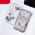 Transparent Butterfly Pattern Case For iPhone 14 Plus 13 12 11 Pro Max X XR XS Max Soft Card Slot Pocket Holder Wallet Cover Cute Butterfly Glitter Clear Phone Case Protective Cover With Card Holder