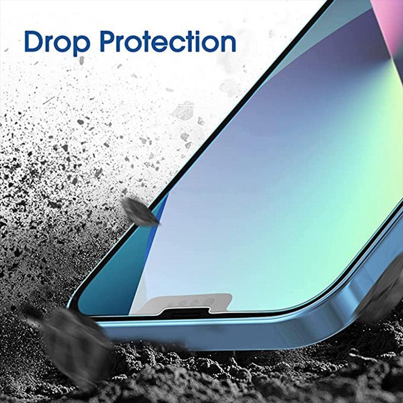 5PCS Screen Tempered Glass For iPhone 14 13 12 11 Pro Max 12 13 Mini Screen Protective For iPhone X XR XS Max 8 7 6 Plus SE 2020 Full Glue Screen Protector Tempered Glass Scratch Resistant iPhone Glass