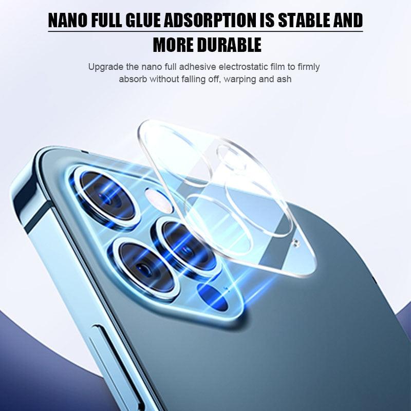 3pcs Camera Glass For Iphone 13 12 11 Pro Max Lens Protector Iphone 13 12 11 Mini Xs Max 8 7 6 6s Plus X Xr Se 2020 Glass Ultra Thin Transparent Camera Lens Cover Black Ring HD Clear Scratch Resistant