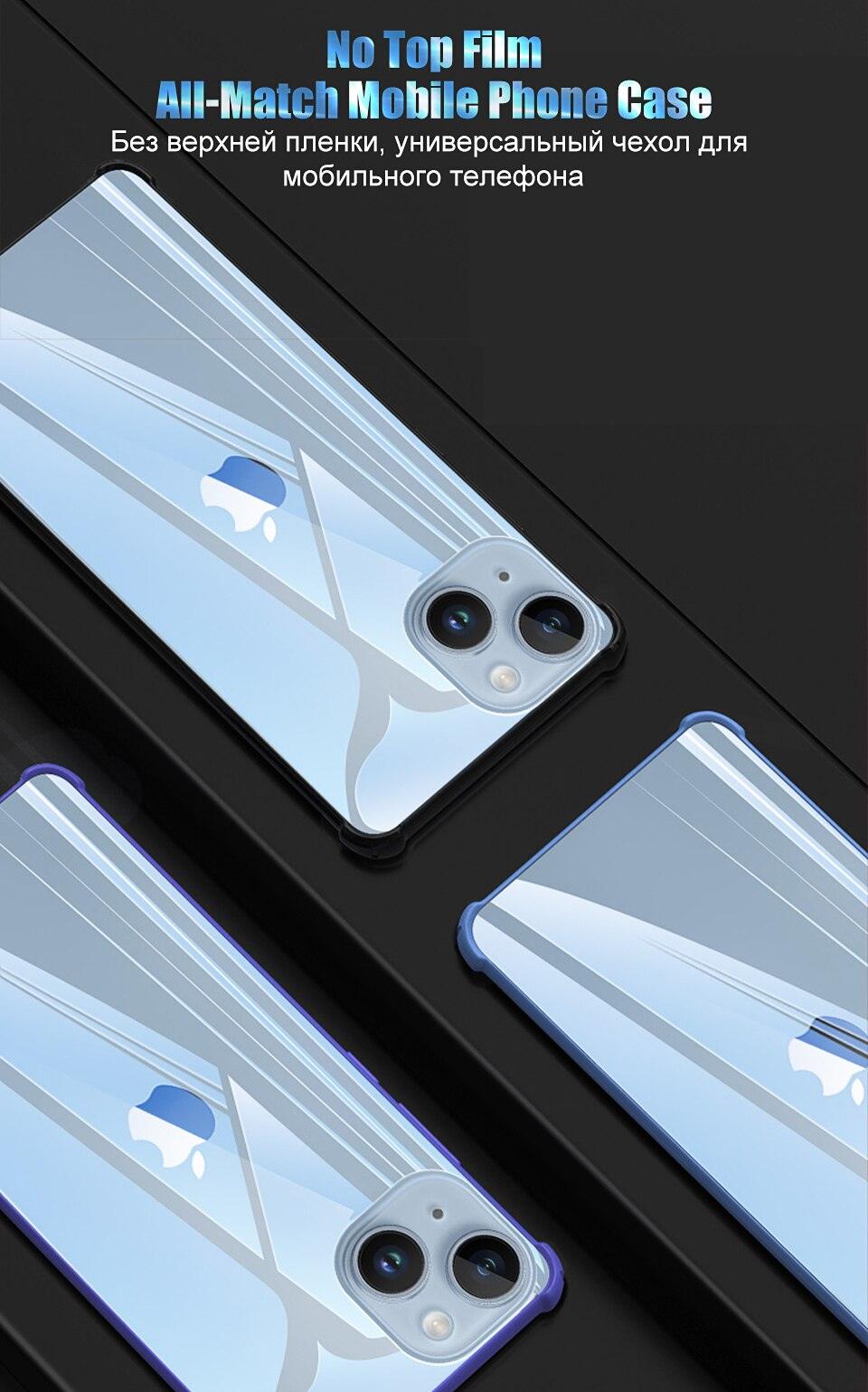 Film for IPhone 13 14 Pro Max 12 Mini Back Screen Protector for iPhone 11 12 PRO XS MAX XR X 8 7 Plus SE Back Film Not-Glass Back Tempered Glass Protector Rear Film Premium HD Clarity Back Protector