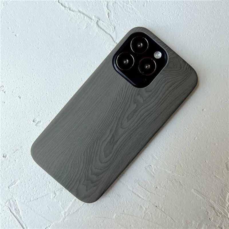 Retro Ultra Thin Wooden Texture Phone Cases For iPhone 14 13 12 11 Pro Max XS MAX XR XS X 7 8 Plus anti-skid Soft Cover Vintage Wooden Unique Classy & Fully Protective Phone Case