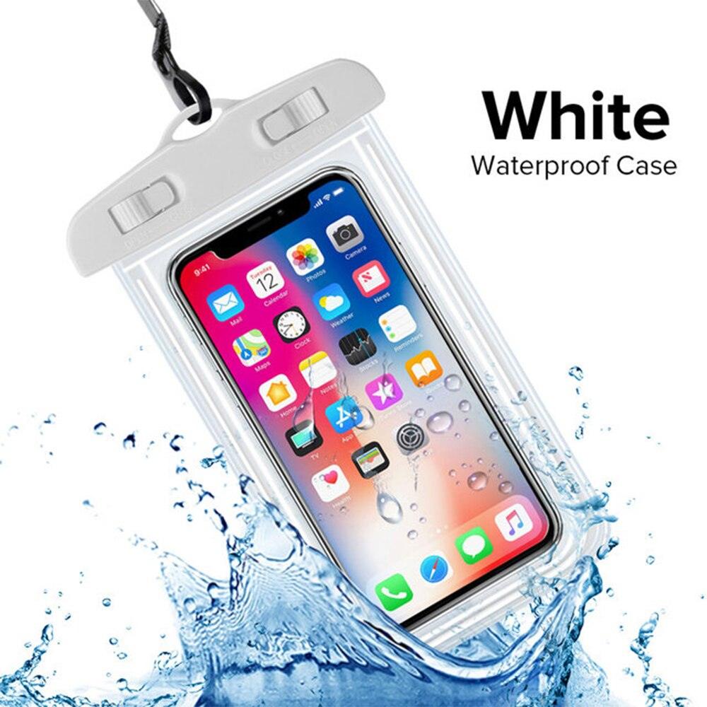 Universal Waterproof Phone Case For iPhone 13 12 11 Pro Max XS Water Proof Phone Bag Cover IP68 Phone Pouch Protector Photos Calls Comfortable Touch Operation Compatible with iPhone