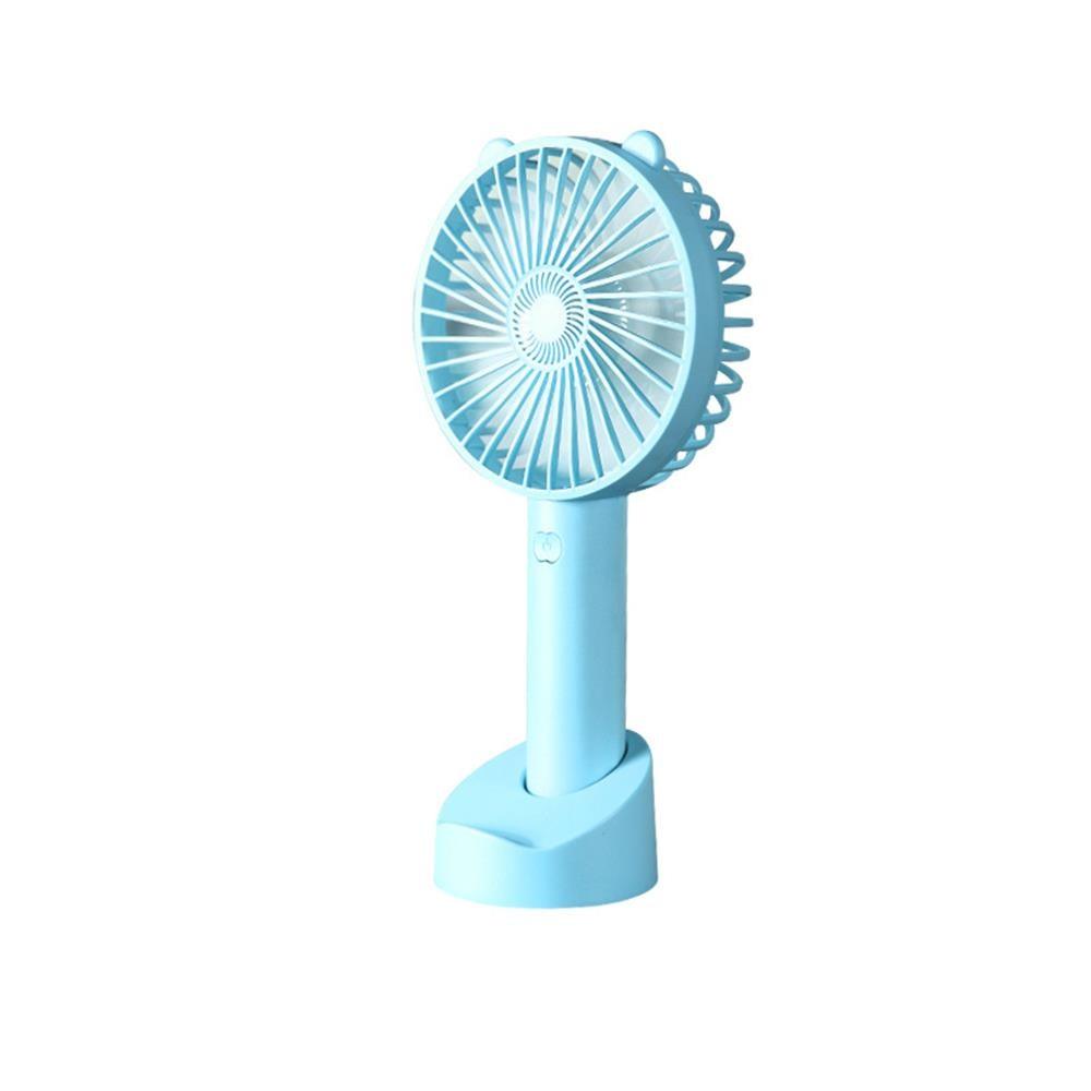 USB Mini Handheld Fan Cooler Portable Small Charging Fan Mini Silent Charging Desk Dormitory Office Student Gifts Long Personal Small Desk Fan with Base, Lightweight Rechargeable USB Handheld Fan