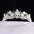 Luxury Purple Crystal Pearl Bridal Crown Tiara Magnificent Rhinestone For Bride Headband Wedding Hair Accessories  Pearl Bridal Crown Tiara Magnificent Rhinestone For Bride Headband