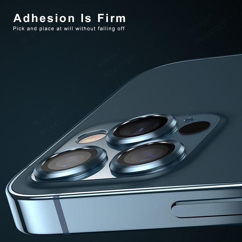 3D  Tempered Glass Metal Ring Camera Protector Cover For iphone 14 Iphone14 Pro Max 2022 Rear Lens Film Protect Cap Tempered Glass Camera Protector for iPhone