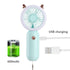 Mini Portable Fan USB Rechargeable Night Light Cooling Handheld Fan Three Speed Adjustable Pocket Personal Small Hand Fan for Child Home School Travel LED Fan